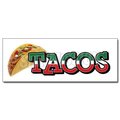 Signmission Safety Sign, 48 in Height, Vinyl, 18 in Length, Tacos1 D-48 Tacos1
